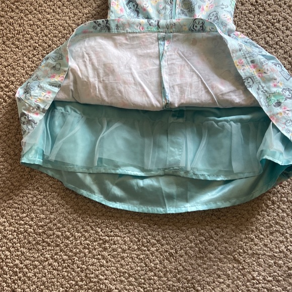 Like New Rare, Aqua, Floral Disney Store Animator’s Collection Princess Dress - Picture 5 of 5